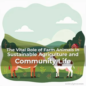 Artistic representation for The Vital Role of Farm Animals in Sustainable Agriculture and Community Life