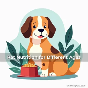 Artistic representation for Pet Nutrition for Different Ages